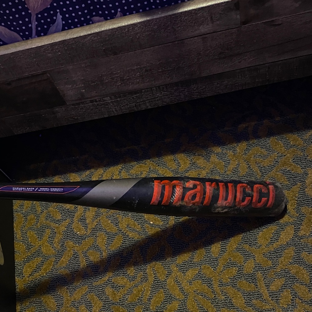 Marucci CAT9 Baseball Bat with Red and Black Design